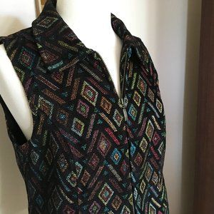 Christopher & Banks Multi-color Vest Size M